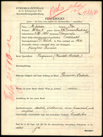 Applicant: Münzer, Ire; born 3.12.1892 in Dragoscha (Romania); married.