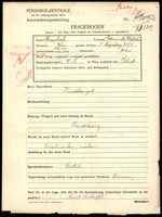 Applicant: Muschel, Wilhelm; born 25.4.1911 in Vienna (Austria); single.
