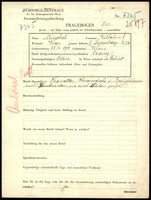 Applicant: Muschel, Wilhelm; born 25.4.1911 in Vienna (Austria); single.