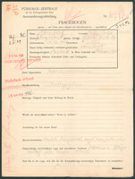 Applicant: Nomberg Hendel, Helga Chaja; born 14.12.1904 in Łódź (Poland); widowed.