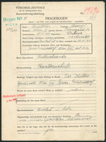 Applicant: Quittner, Adolf; born 15.10.1874 in Vrbové (Slovakia); married.