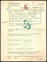 Applicant: Nemschitz, Fritz; born 18.9.1916 in Krems an der Donau (Austria); single.