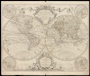 Mappe monde [cartographic material] / Par M. de L'isle – הספרייה הלאומית
