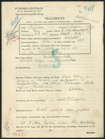 Applicant: Schruber, Salman Wolf; born 25.10.1903 in Ustrzyki-Dolne (Poland); married.