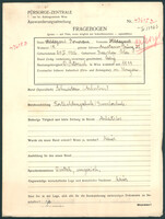 Applicant: Pomeranz, Hildegard; born 29.1.1906 in Jarosław (Poland); single.