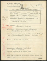 Applicant: Schwarz, Ruben; born 14.2.1895 in Ternopilʹ (Ukraine); married.