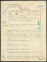 Applicant: Schweizer, Chanine; born 5.4.1880 in Bohorodczany; married.