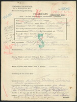 Applicant: Stam, Josef; born 24.10.1874 in Odesa (Ukraine); married.