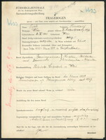 Applicant: Pick, Rudolf; born 8.10.1902 in Vienna (Austria); single.