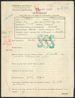 Applicant: Picker, Schulim; born 23.1.1885 in Sadagura (Ukraine); married.
