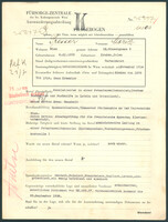 Applicant: Presser, Moriz; born 4.11.1898 in Krakau (Poland); married.