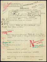 Applicant: Reis, Israel Julius; born 9.6.1890 in Kobylez ; married.