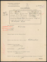Applicant: Pisker, Josef Israel; born 23.10.1880 in Hardegg; married.