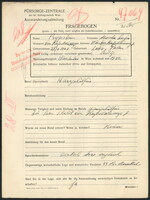 Applicant: Prypstein, Marta Laja; born 21.6.1901 in Łódź (Poland); single.