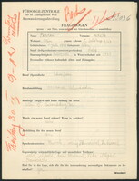 Applicant: Prostak, Maria; born 1.7.1923 in Vienna (Austria); single.