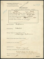 Applicant: Pollak, Adolf; born 18.11.1878 in Berndorf (Lower Austria, Austria); married.