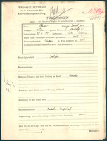Applicant: Reiser, Jakab Jeno; born 25.5.1885 in Vár (Hungary); married.