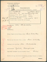 Applicant: Simkovits, Nikolaus; born 13.6.1913 in Vienna (Austria); single.