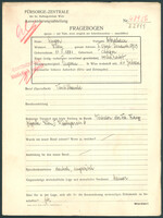 Applicant: Singer, Abraham; born 11.5.1881 in Mázor; married.