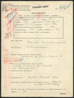 Applicant: Rappaport, Perl; born 4.9.1904 in Holyn (Ukraine); single.
