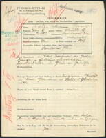 Applicant: Ratz r. Trattner, Dawid; born 9.5.1902 in Nizankowice (Ukraine); married.