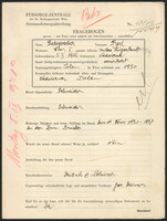 Applicant: Ratsprecher, Berl; born 5.2.1906 in Nadvirna (Ukraine); married.