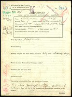 Applicant: Sitzmann, Wolf; born 30.10.1891 in Horodok (Lʹvivsʹka oblastʹ, Ukraine); married.