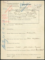 Applicant: Riesel, Philip; born 12.5.1903 in Tysmenyt︠s︡i︠a︡ (Ukraine); married.