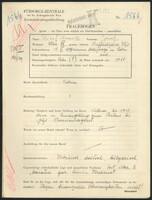 Applicant: Riss F Horowitz, Josef; born 15.6.1897 in Bolszowze (Poland); married.