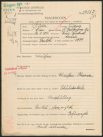 Applicant: Röder, Ludwig; born 26.2.1891 in Nové Mesto nad Váhom (Slovakia); married.