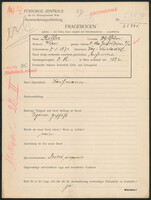 Applicant: Roller, Wilhelm; born 7.1.1870 in Vaz, Neustadtl; married.