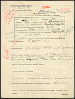 Applicant: Romano, Clara; born 9.3.1914 in Istanbul (Turkey); single.