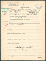 Applicant: Rubin, Moses; born 16.12.1893 in Poswołoczyska; married.