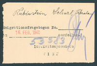 Applicant: Rubinstein, Schael Abraham (no details; place holder only).