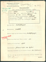Applicant: Rubin, Moses; born 5.1.1884 in Gliniany; married.