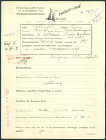 Applicant: Rubinfeld, Chaim; born 30.9.1897 in Horodok (Lʹvivsʹka oblastʹ, Ukraine); married.