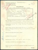 Applicant: Rubinstein, Klara; born 7.1.1914 in Vienna (Austria); single.