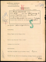 Applicant: Smilovici, Jenny; born 7.4.1912 in Bucharest (Romania); single.