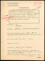 Applicant: Sommer Benjamin, Gerson; born 20.9.1890 in Buchach (Ukraine); married.