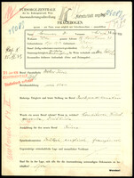 Applicant: Sommer, Lucie; born 18.10.1912 in Vienna (Austria); single.