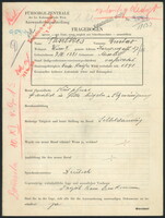 Applicant: Paschkes, Gustav; born 7.3.1881 in Miroslav (Czech Republic); married.