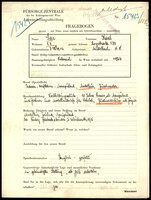 Applicant: Sax, Karl; born 31.5.1912 in Mistelbach (Austria); single.