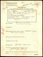 Applicant: Sebel, Samuel; born 7.6.1882 in Tarnow; married.