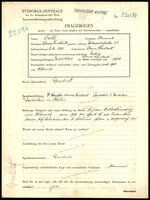 Applicant: Seckl, Heinrich; born 8.12.1891 in Wiener Neustadt (Austria); single.