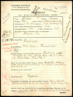Applicant: Selzer, Bronia; born 3.11.1902 in Tlüste (Ukraine); single.
