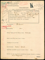 Applicant: Markus, Max; born 21.2.1890 in Sisak (Croatia); married.