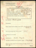 Applicant: Rechter, Jossel David; born 26.6.1902 in Husiatyn (Ukraine); married.