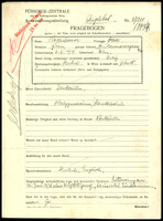Applicant: Rosenbaum, Dora; born 6.2.1915 in Vienna (Austria); single.