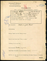 Applicant: Weber, Leopold Israel; born 11.9.1868 in Makó (Hungary); married.