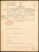 Applicant: Rosenbaum, Gittel Eugenie; born 27.1.1896 in Wieliczka; married.